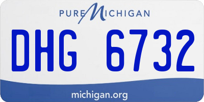 MI license plate DHG6732