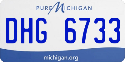 MI license plate DHG6733