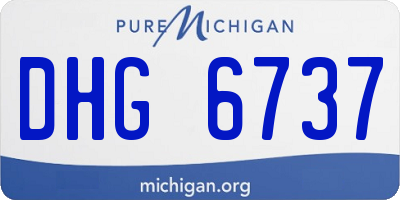 MI license plate DHG6737