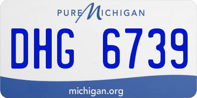 MI license plate DHG6739