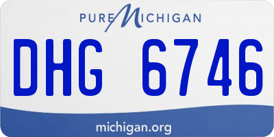 MI license plate DHG6746