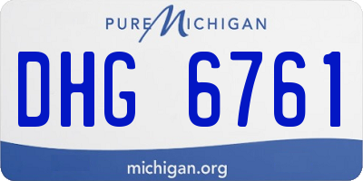 MI license plate DHG6761