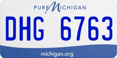 MI license plate DHG6763