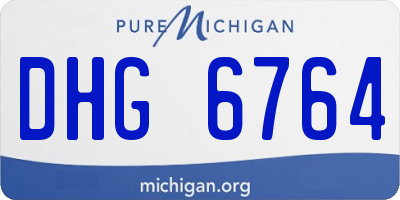 MI license plate DHG6764