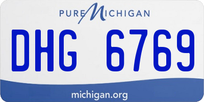 MI license plate DHG6769