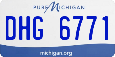 MI license plate DHG6771