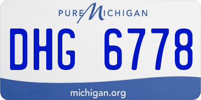 MI license plate DHG6778