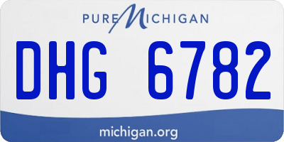 MI license plate DHG6782