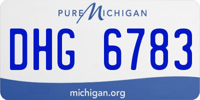 MI license plate DHG6783