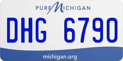 MI license plate DHG6790