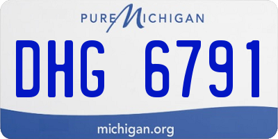 MI license plate DHG6791
