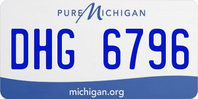 MI license plate DHG6796