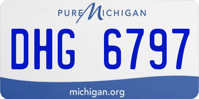 MI license plate DHG6797