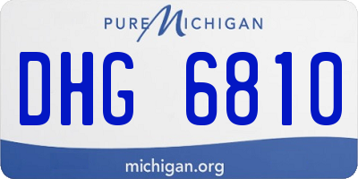MI license plate DHG6810