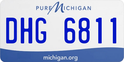 MI license plate DHG6811