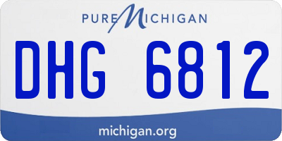 MI license plate DHG6812