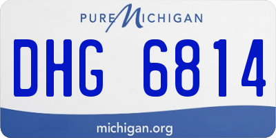 MI license plate DHG6814