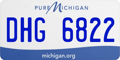 MI license plate DHG6822