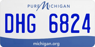 MI license plate DHG6824