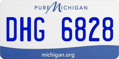 MI license plate DHG6828