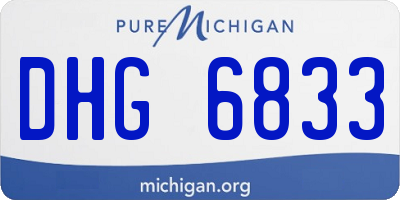 MI license plate DHG6833