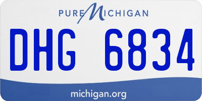 MI license plate DHG6834