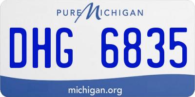MI license plate DHG6835