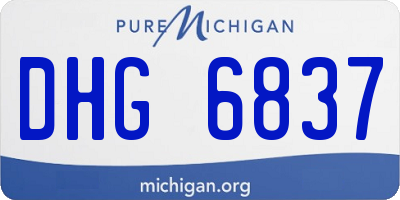 MI license plate DHG6837