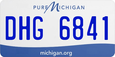 MI license plate DHG6841
