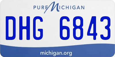 MI license plate DHG6843