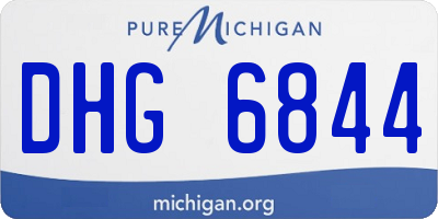 MI license plate DHG6844