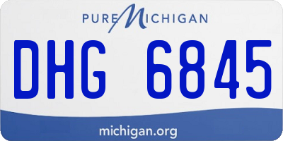 MI license plate DHG6845