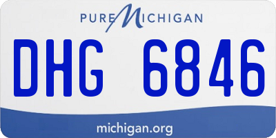MI license plate DHG6846