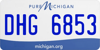 MI license plate DHG6853