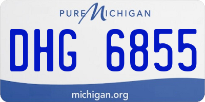 MI license plate DHG6855