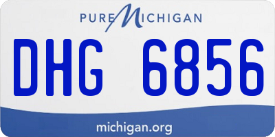 MI license plate DHG6856