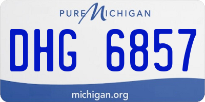 MI license plate DHG6857