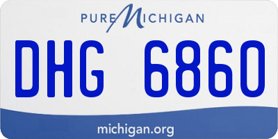 MI license plate DHG6860
