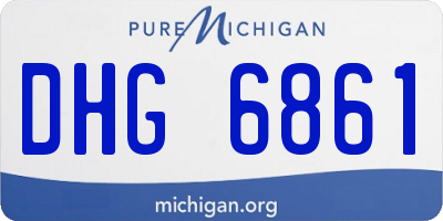 MI license plate DHG6861