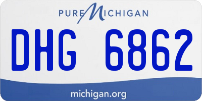 MI license plate DHG6862