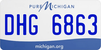MI license plate DHG6863