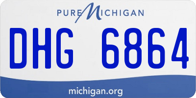 MI license plate DHG6864