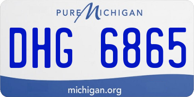 MI license plate DHG6865