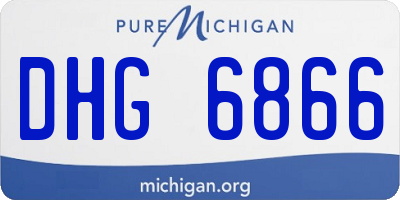 MI license plate DHG6866