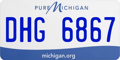 MI license plate DHG6867
