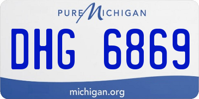 MI license plate DHG6869