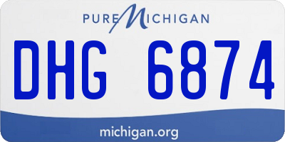 MI license plate DHG6874