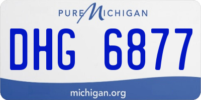 MI license plate DHG6877