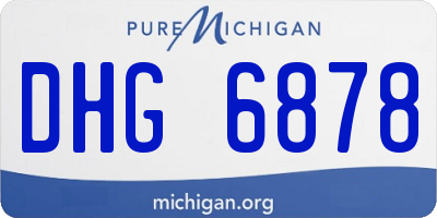 MI license plate DHG6878