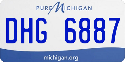 MI license plate DHG6887